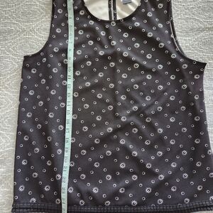 Ann Taylor size L black and white tank